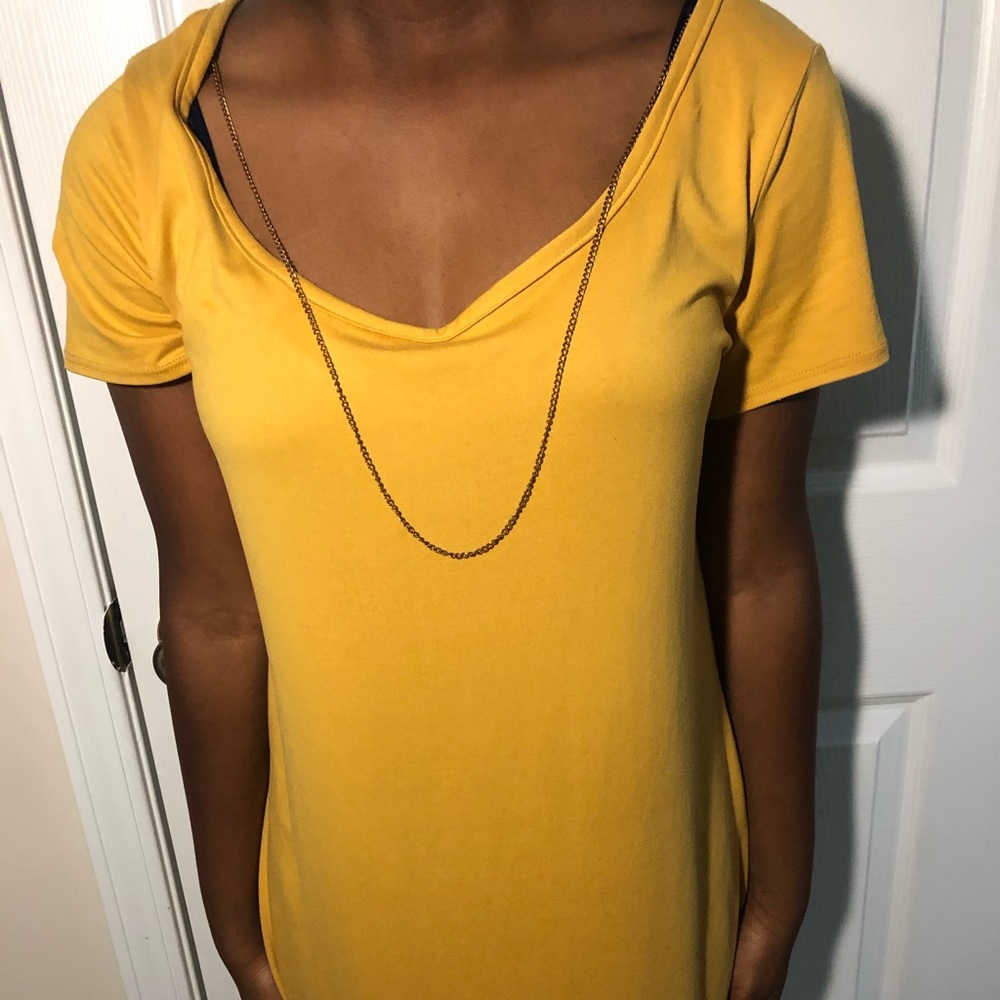 Dress with a necklace